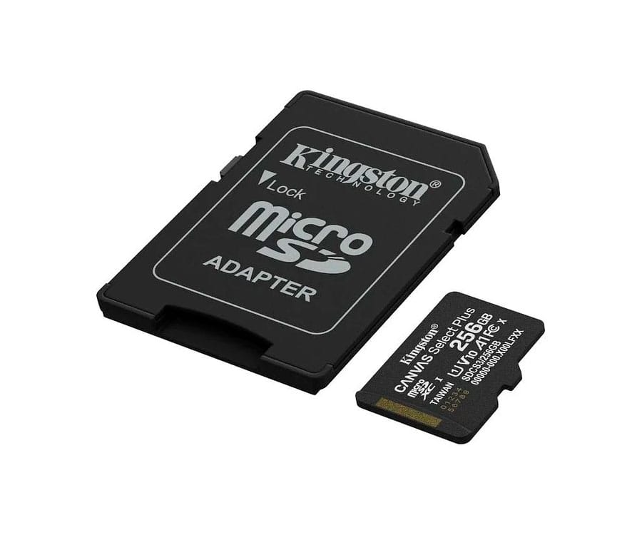 KINGSTON / MEMORIA MICROSD 256GB CL10 + ADAPTADOR - detalle