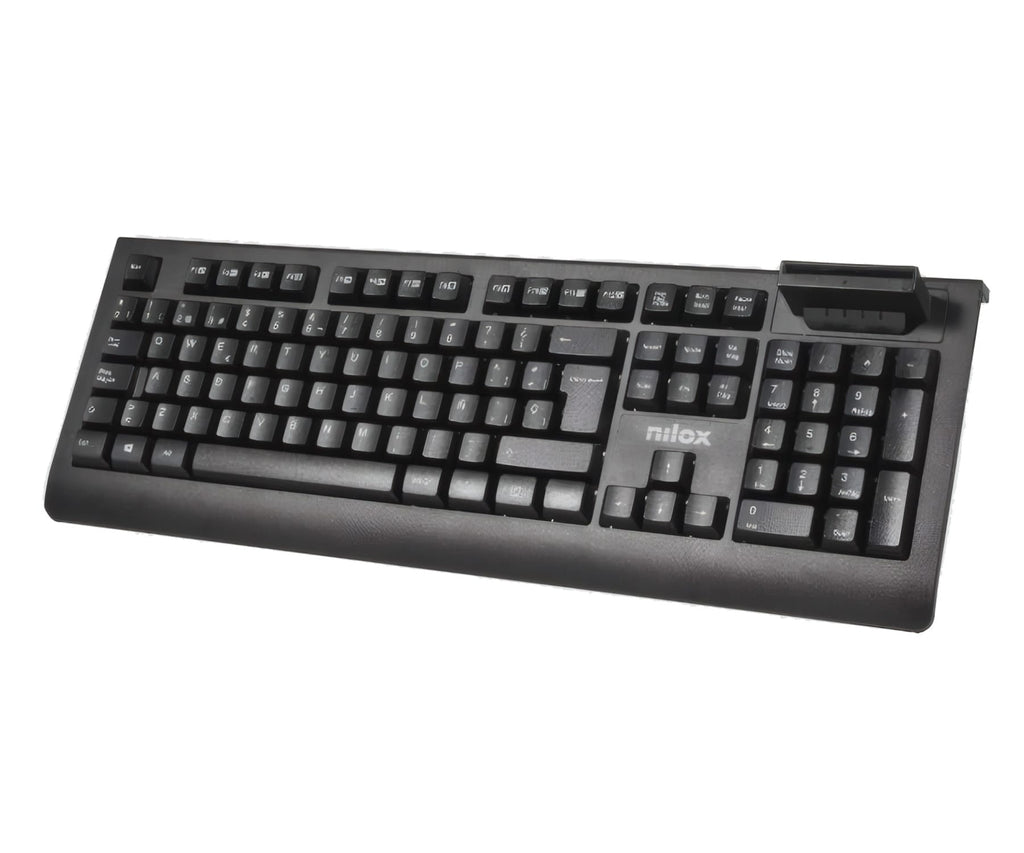NILOX NXKIRE0002 NEGRO / TECLADO CON CABLE Y LECTOR DE TARJETAS DNI-E - detalle