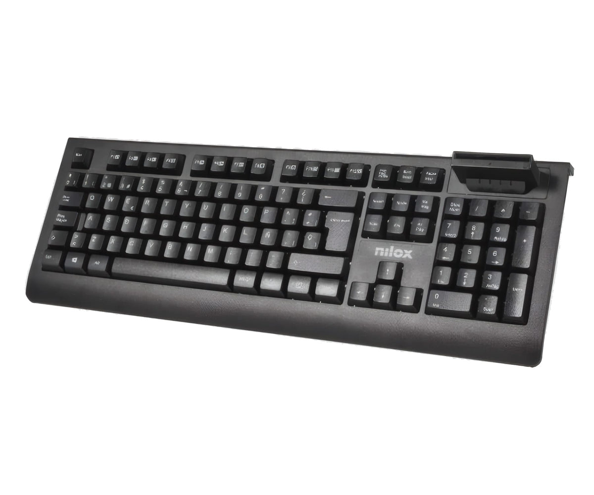 NILOX NXKIRE0002 NEGRO / TECLADO CON CABLE Y LECTOR DE TARJETAS DNI-E - detalle