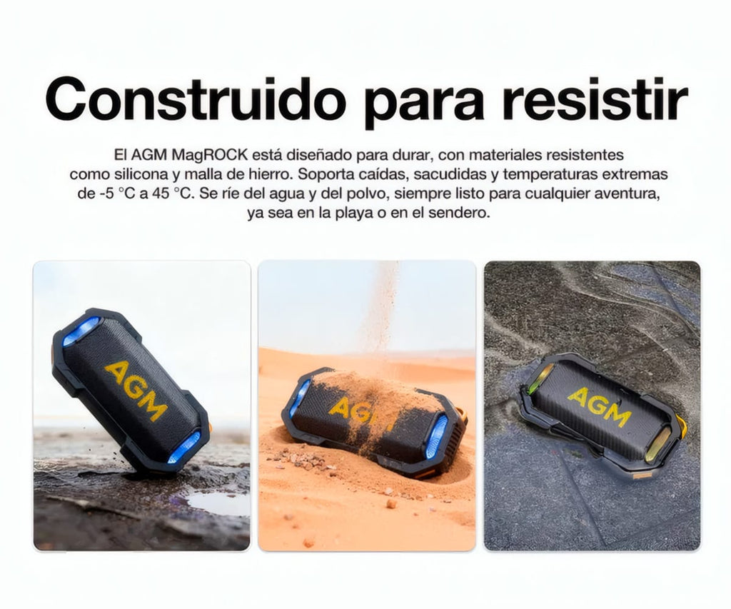AGM MAG ROCK NEGRO / ALTAVOZ BLUETOOTH MAGNÉTICO - detalle