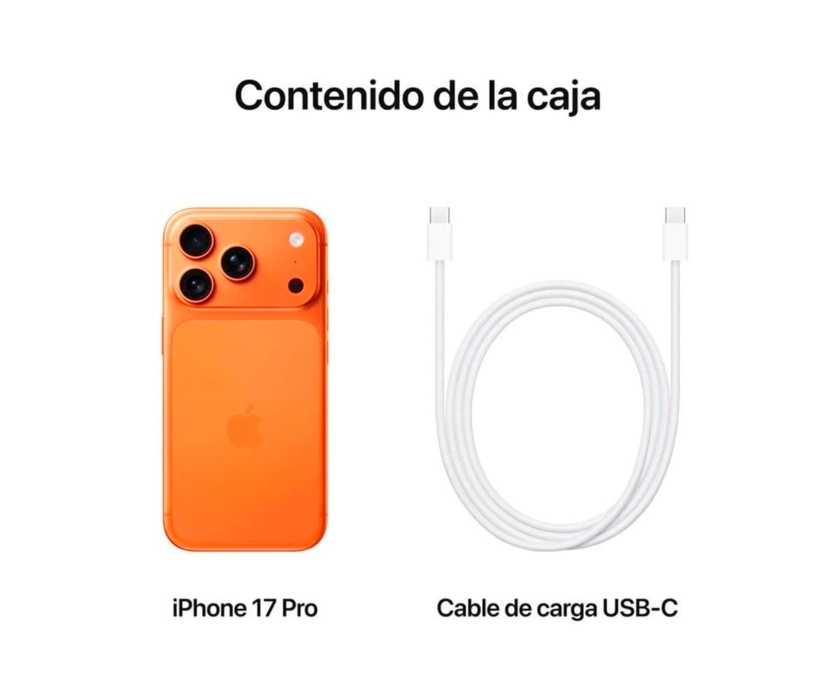 APPLE IPHONE 17 PRO NARANJA CÓSMICO / 12+512GB / 6.3" OLED 120HZ - detalle