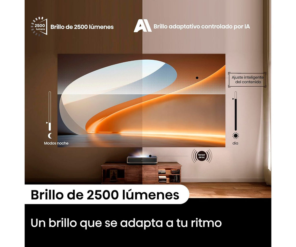 HISENSE PT1 GRIS METALIZADO / PROYECTOR LÁSER UHD 4K HDR - detalle