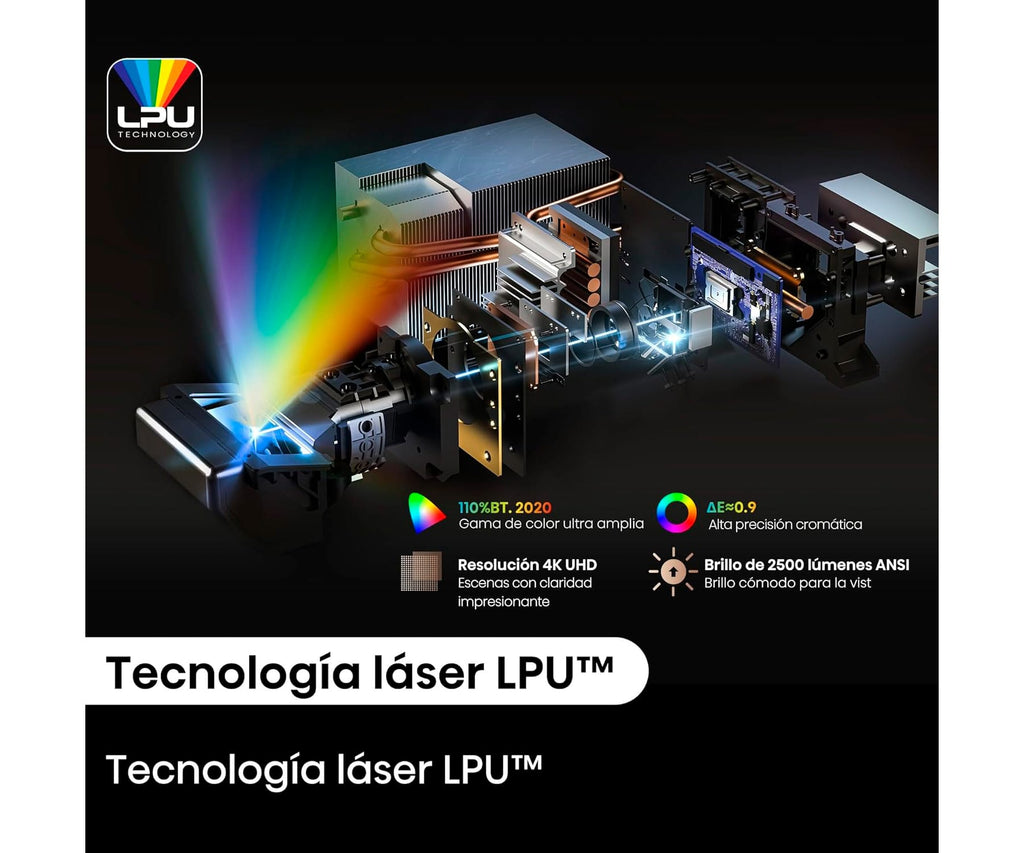 HISENSE PT1 GRIS METALIZADO / PROYECTOR LÁSER UHD 4K HDR - detalle