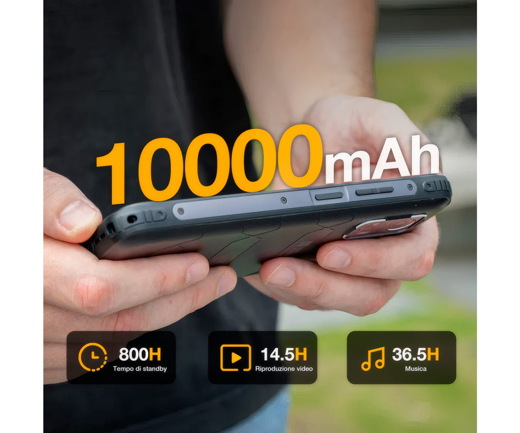 AGM H MAX BLACK / RUGERIZADO / 8+256GB / 6.56" 90HZ HD+ / 4G - detalle
