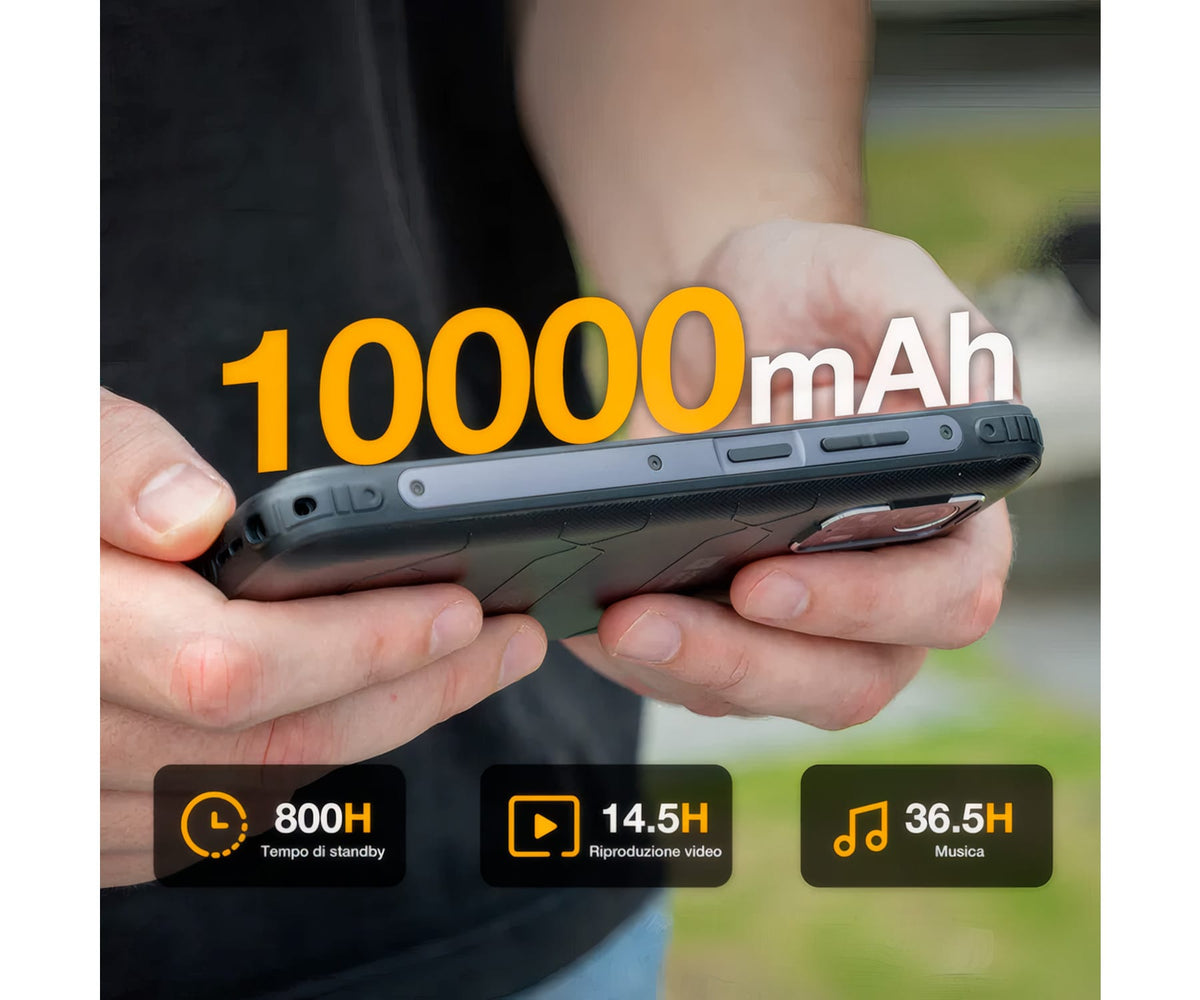 AGM H MAX BLACK / RUGERIZADO / 8+256GB / 6.56" 90HZ HD+ / 4G - detalle