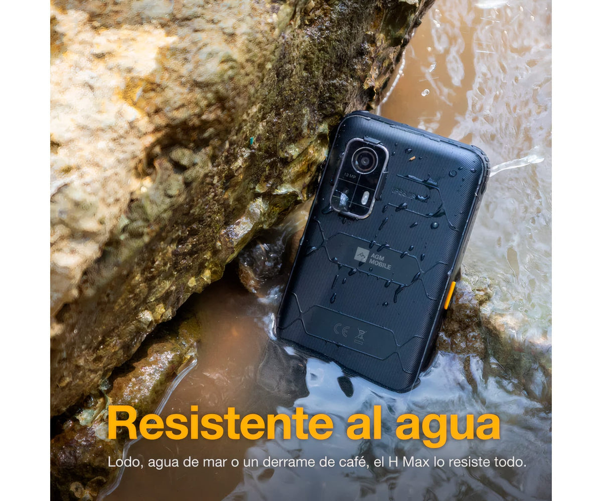 AGM H MAX BLACK / RUGERIZADO / 8+256GB / 6.56" 90HZ HD+ / 4G - detalle