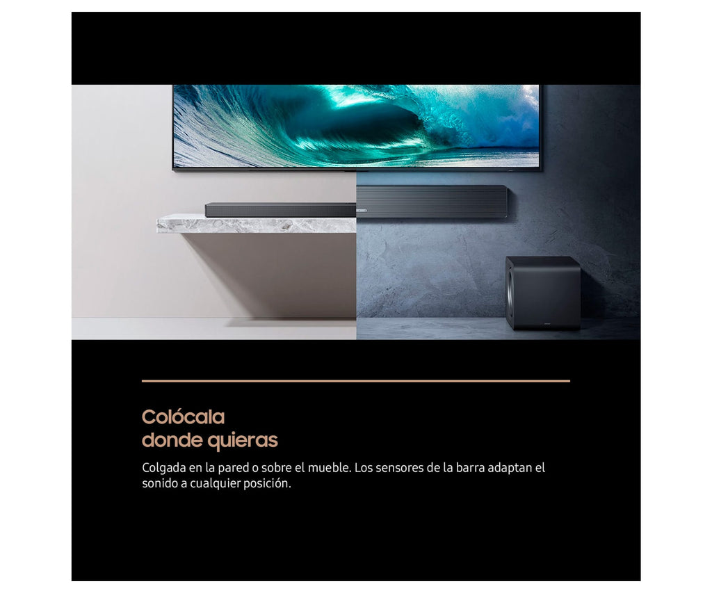 SAMSUNG HW-QS700F NEGRO / BARRA DE SONIDO SERIE Q 3.1.2 CON SUBWOOFER Y DOLBY ATMOS 2025 - detalle