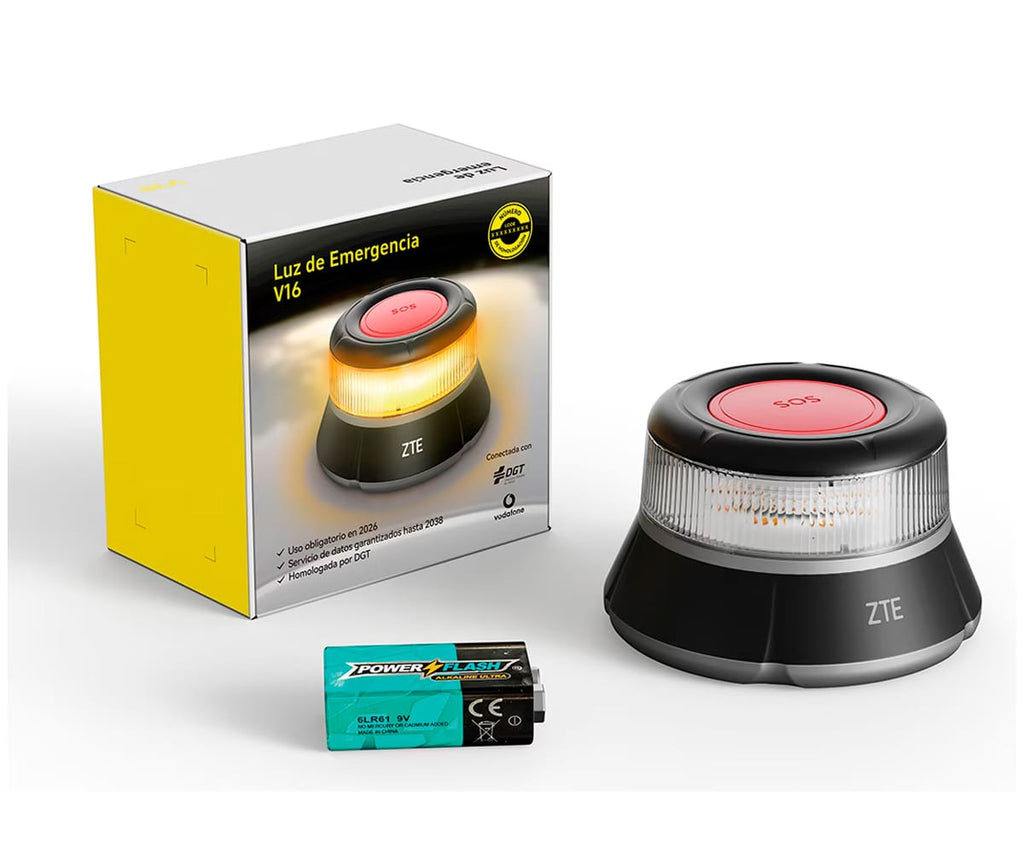 ZTE E1 BALIZA V16 / BALIZA GEOLOCALIZADA CONECTADA DGT / LUZ DE EMERGENCIA V16 - detalle