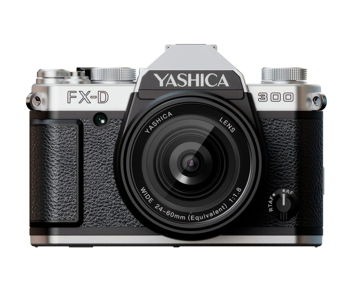 YASHICA FX-D 300 SILVER / CÁMARA DE SIMULACIÓN DE PELÍCULA DIGITAL