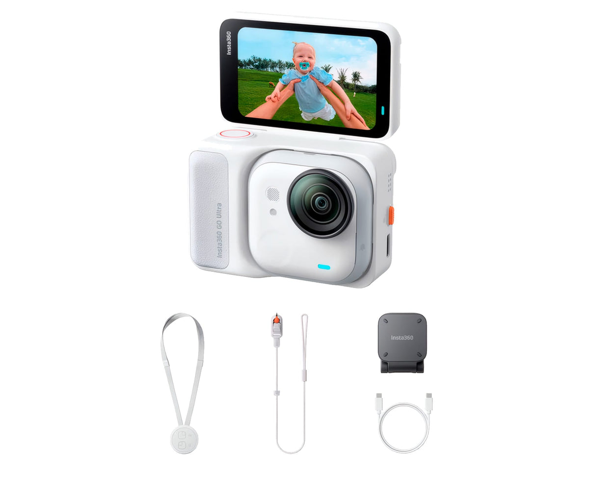 INSTA360 GO ULTRA STANDARD BUNDLE ARCTIC WHITE / CÁMARA DE ACCIÓN 4K - detalle