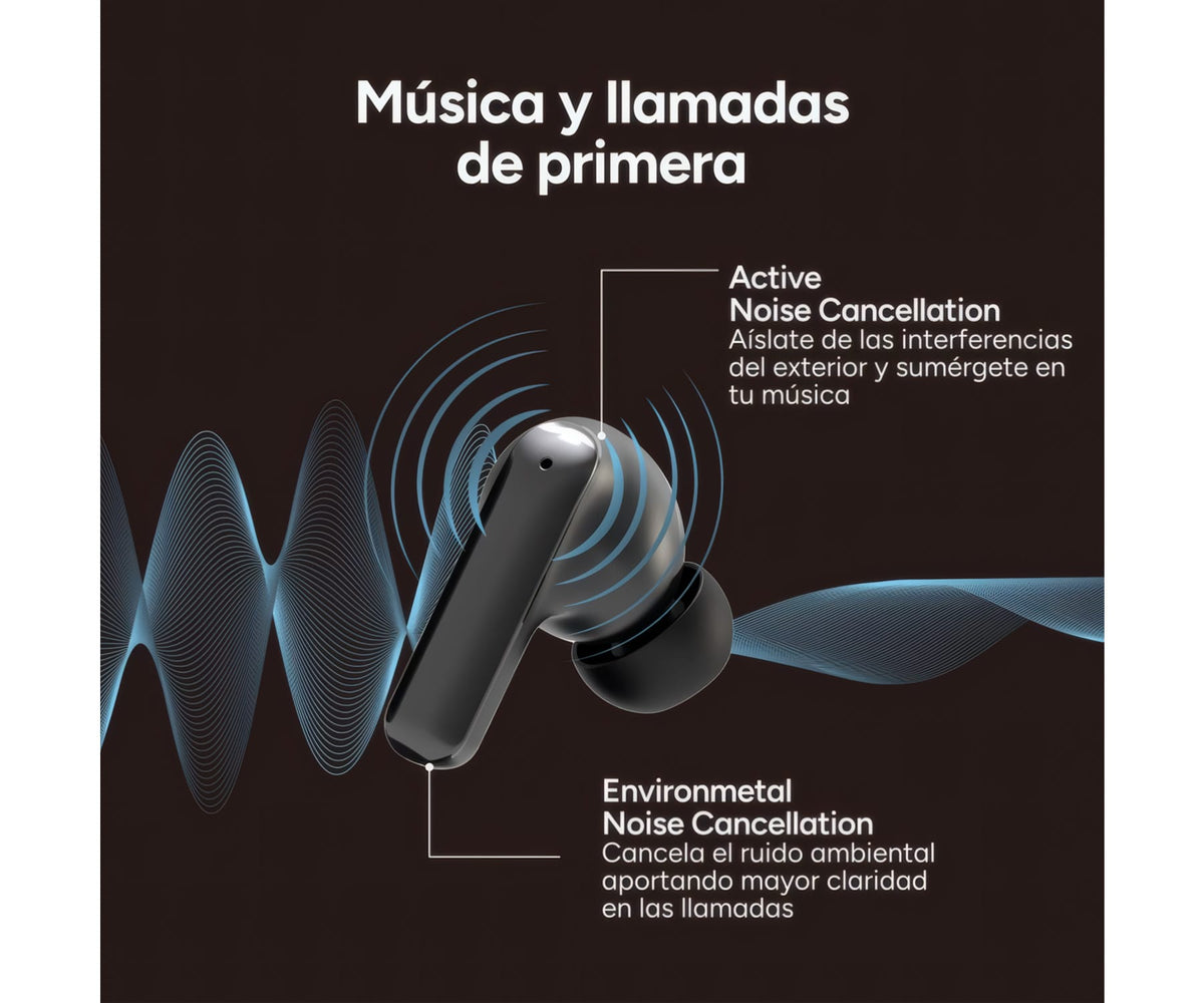 KSIX ULTIMAI BLACK / AURICULARES INALÁMBRICOS KSIX ULTIMAI / IA INTEGRADA - detalle