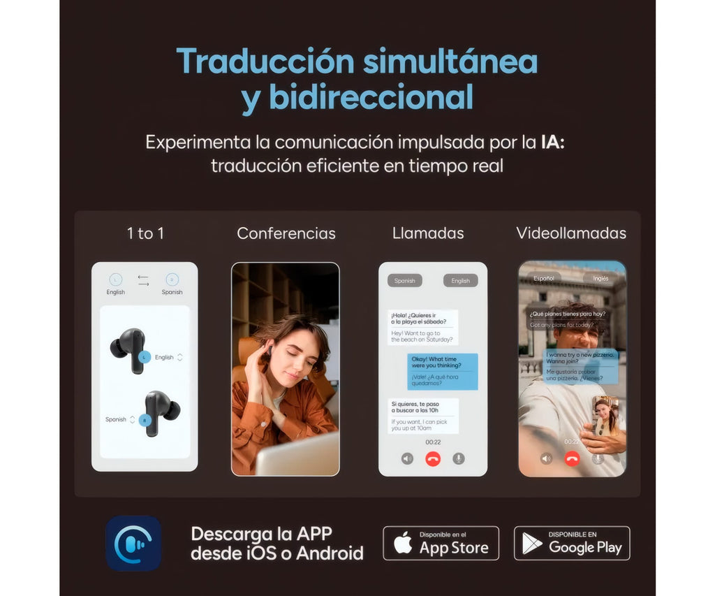 KSIX ULTIMAI BLACK / AURICULARES INALÁMBRICOS KSIX ULTIMAI / IA INTEGRADA - detalle