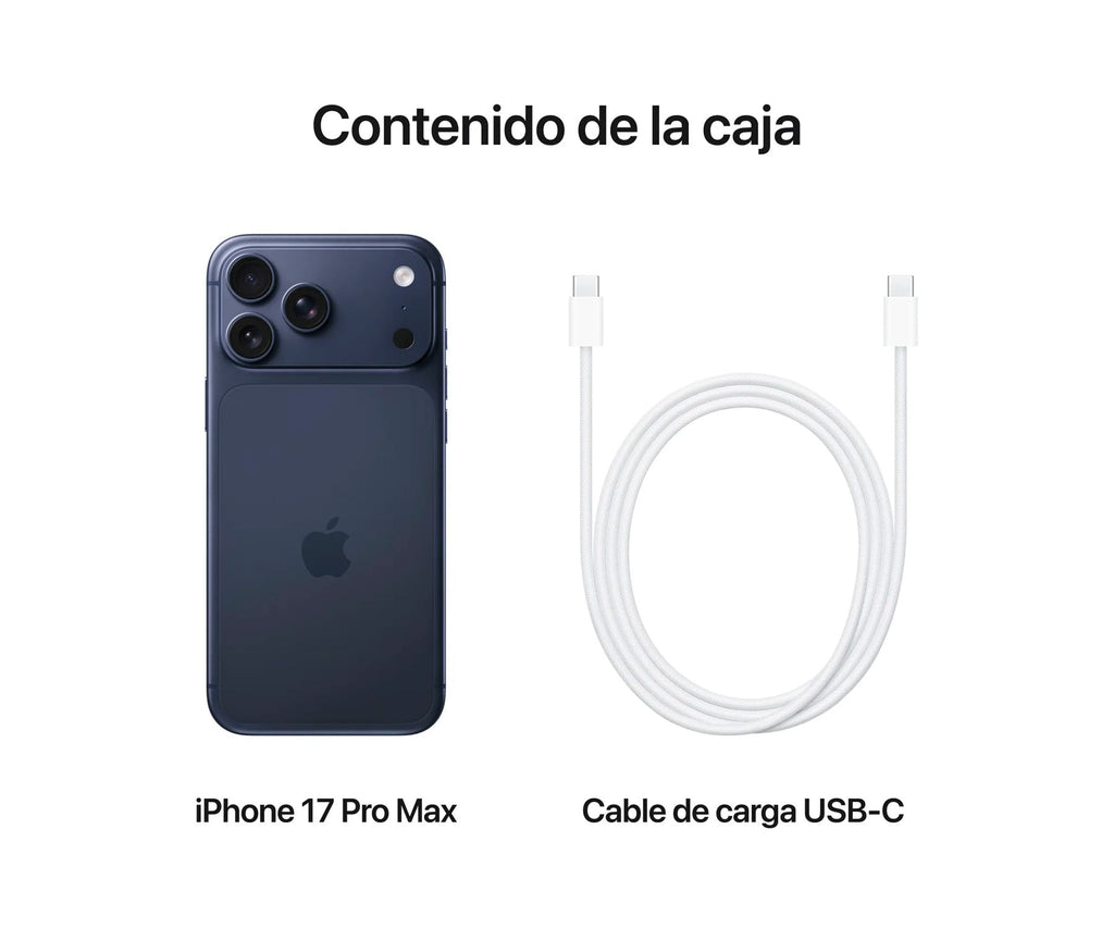 APPLE IPHONE 17 PRO MAX AZUL OSCURO / 12+256GB / 6.9" OLED 120HZ - detalle
