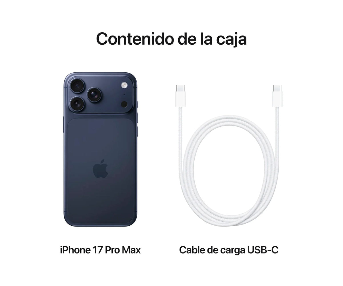 APPLE IPHONE 17 PRO MAX AZUL OSCURO / 12+256GB / 6.9" OLED 120HZ - detalle