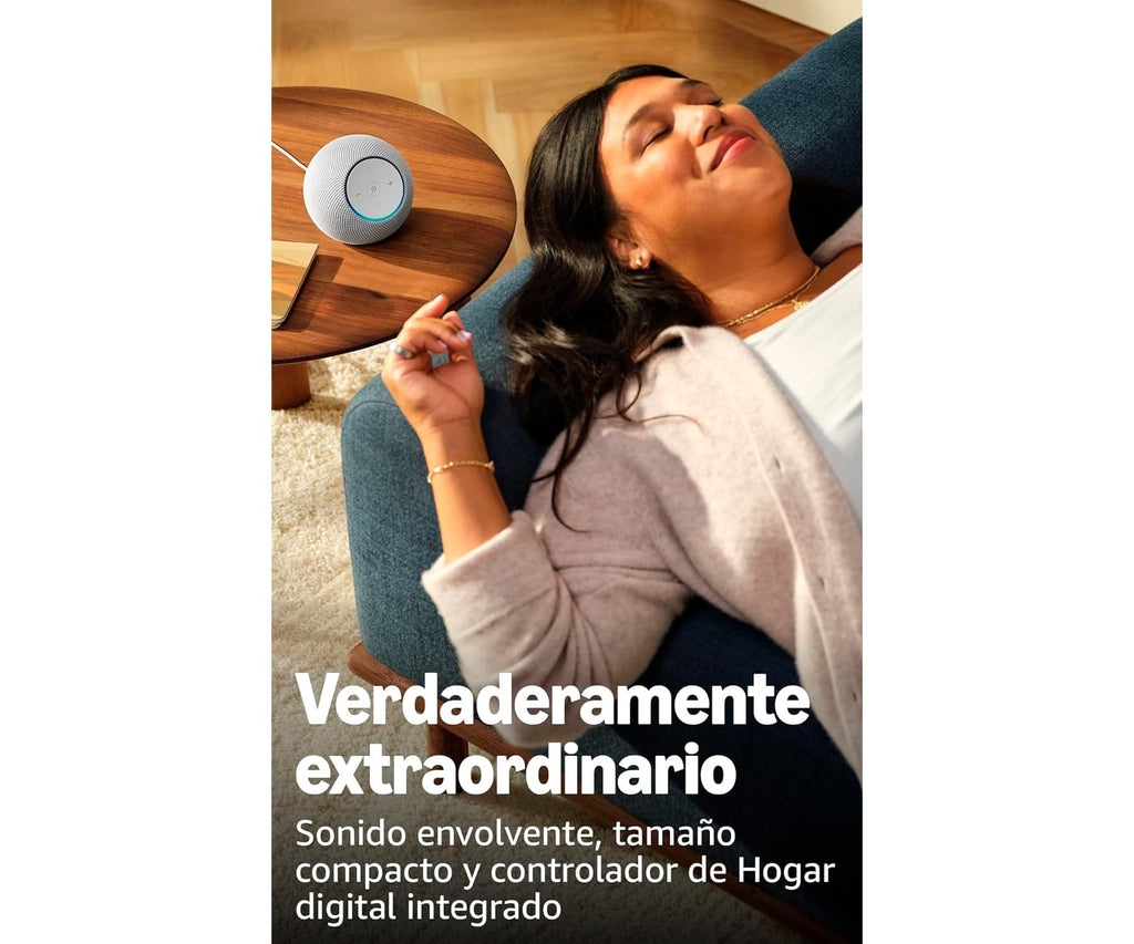 AMAZON ECHO DOT MAX GRAFITO / ALTAVOZ ALEXA CON SONIDO ENVOLVENTE Y CONTROLADOR DE HOGAR DIGITAL INTEGRADO - detalle
