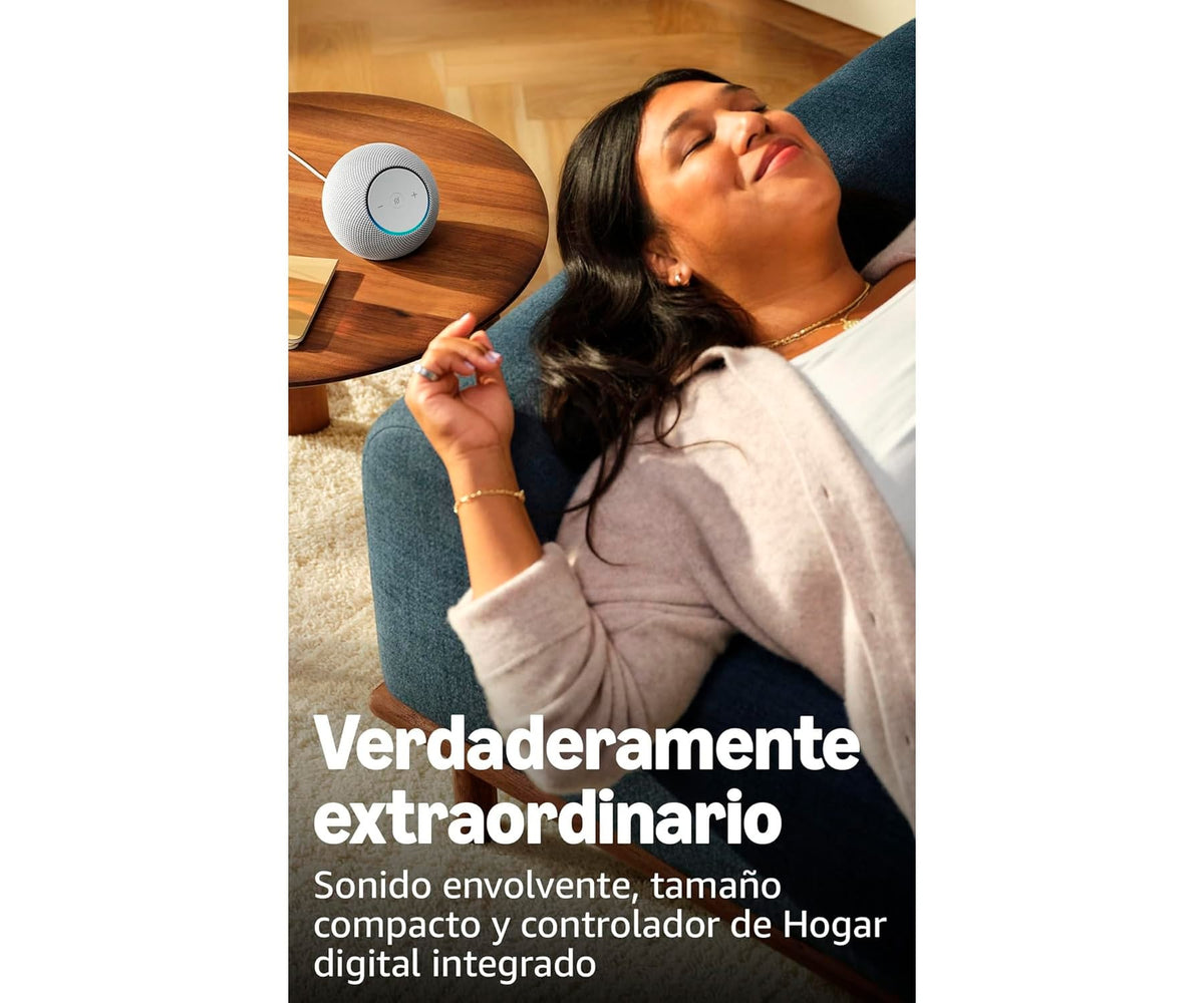 AMAZON ECHO DOT MAX GRAFITO / ALTAVOZ ALEXA CON SONIDO ENVOLVENTE Y CONTROLADOR DE HOGAR DIGITAL INTEGRADO - detalle