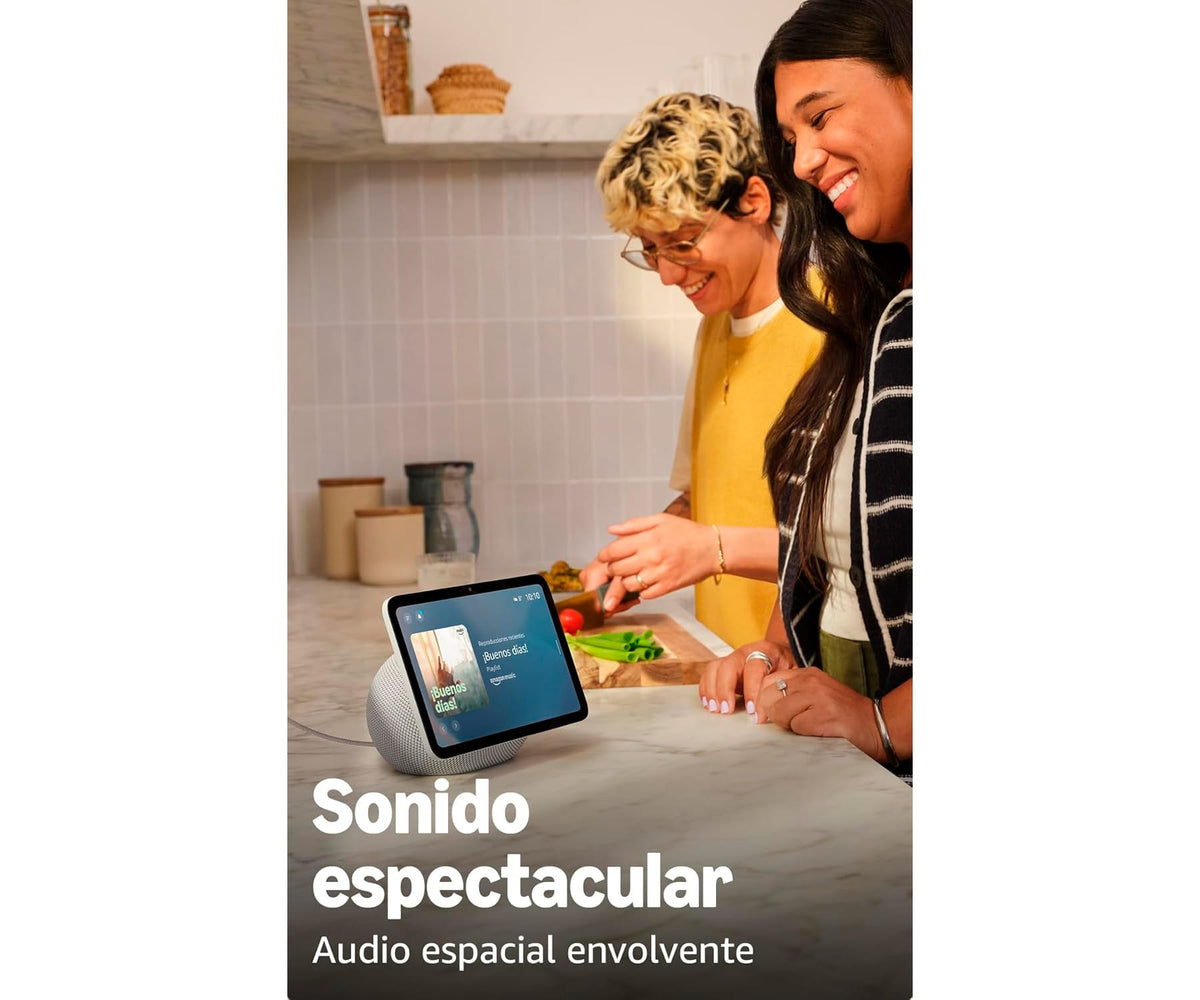 AMAZON ECHO SHOW 8 (ÚLTIMA GENERACIÓN) BLANCO / PANTALLA HD DE 8,7" CON AUDIO ESPACIAL Y ALEXA - detalle