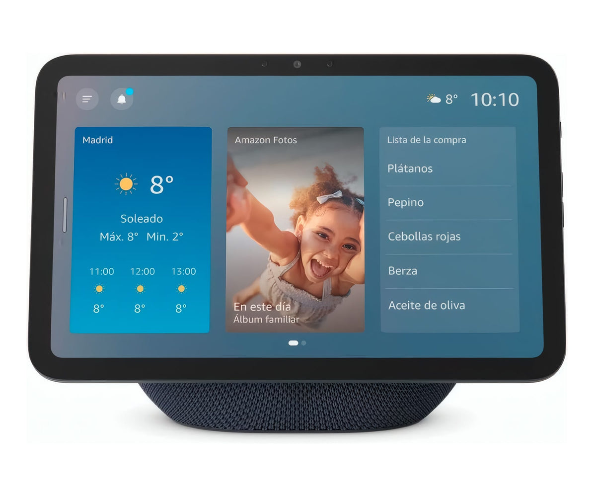 AMAZON ECHO SHOW 8 (ÚLTIMA GENERACIÓN) GRAFITO / PANTALLA HD DE 8,7" CON AUDIO ESPACIAL Y ALEXA