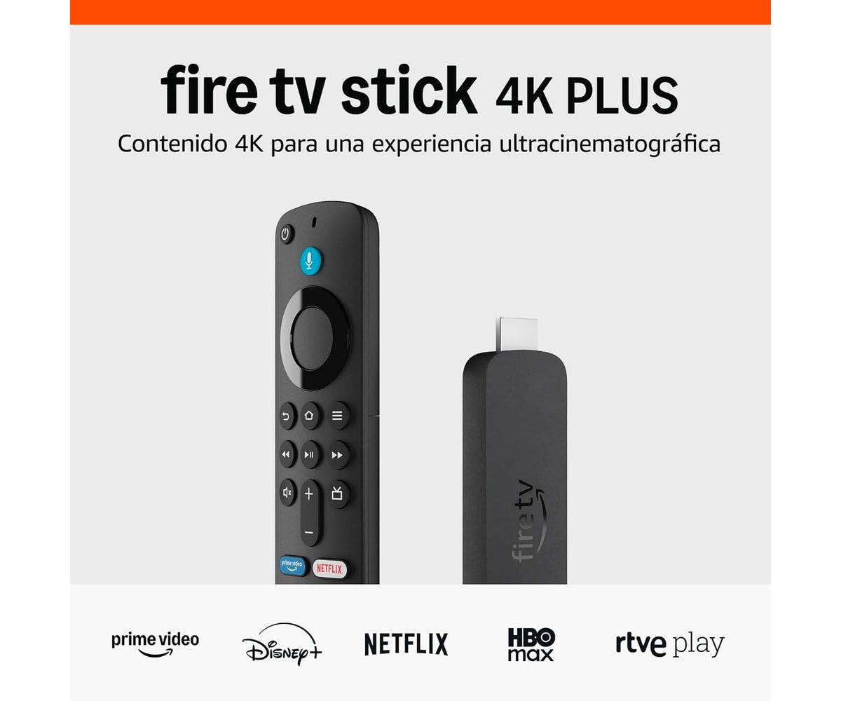 AMAZON FIRE TV STICK 4K PLUS (2.ª GENERACIÓN) NEGRO / COMPATIBLE CON WI-FI 6, DOLBY VISION, DOLBY ATMOS Y HDR10+ - detalle