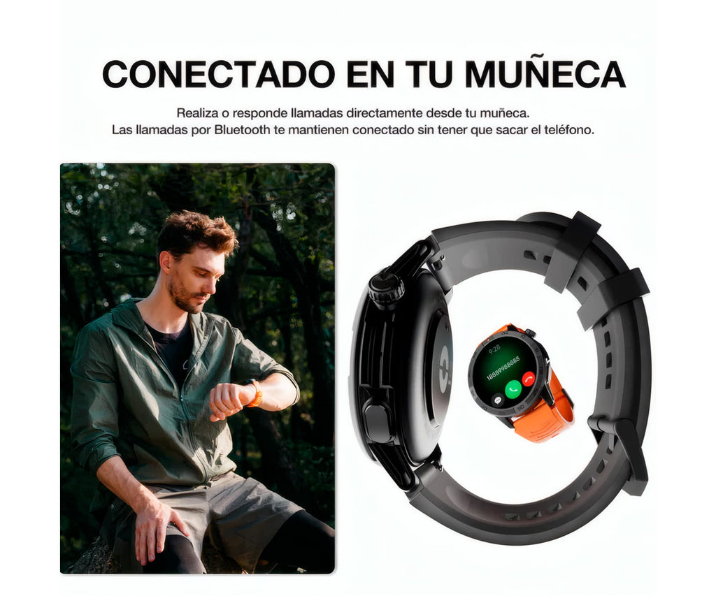 AGM LEGION PRO BLACK / SMARTWATCH 1.43" / GPS - detalle