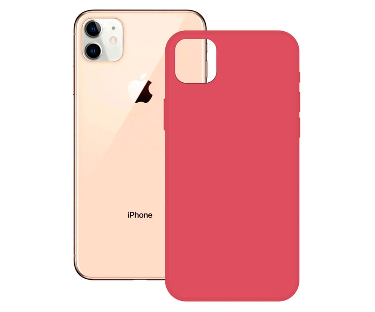 KSIX TRASERA SEMIRRÍGIDA FUCSIA / APPLE IPHONE 12 PRO