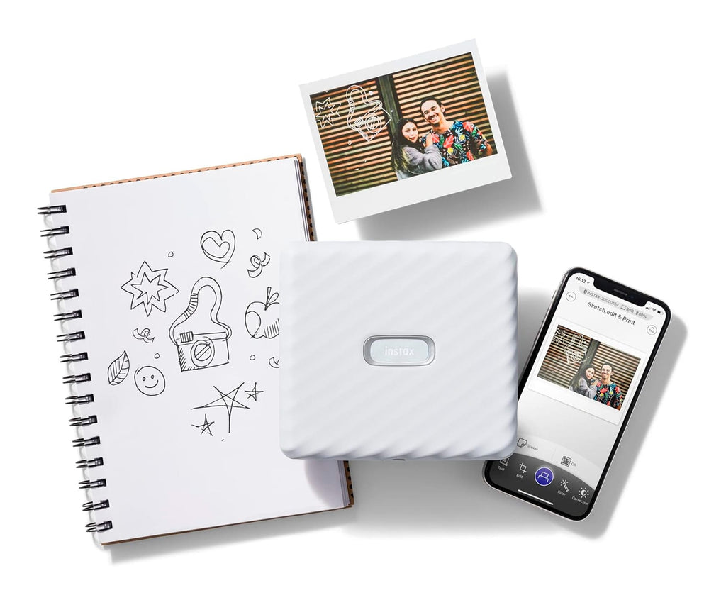 FUJIFILM INSTAX LINK WIDE ASH WHITE / IMPRESORA PORTÁTIL PARA SMARTPHONE - detalle