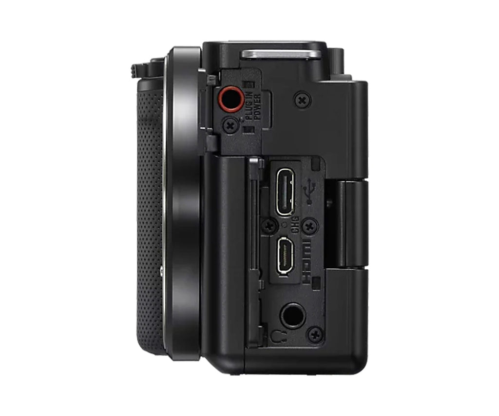 SONY ZV-E10 + 16-50MM NEGRO / CÁMARA VLOGGING + OBJETIVO ZOOM 16-50MM F3.5-5.6 - detalle