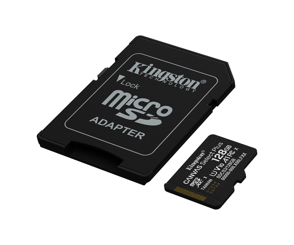 KINGSTON CANVAS SELECT PLUS 128GB NEGRO/ TARJETA DE MEMORIA MICROSD CANVAS SELECT PLUS, CATEGORÍA 10 UHS-I - detalle