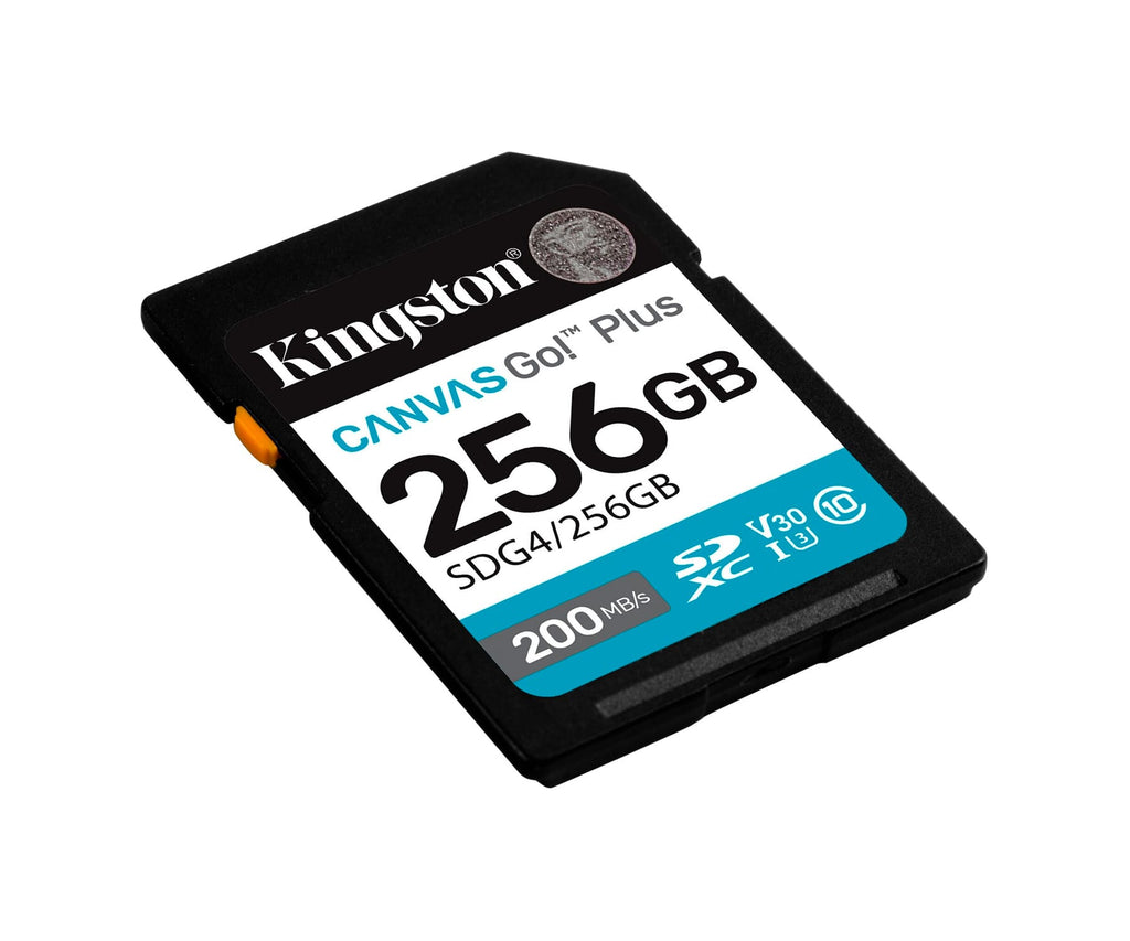 KINGSTON CANVAS GO! PLUS 256GB NEGRO/ TARJETA DE MEMORIA SD / CATEGORÍA 10 SDG4 - UHS-I - detalle