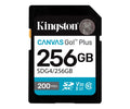 KINGSTON CANVAS GO! PLUS 256GB NEGRO/ TARJETA DE MEMORIA SD / CATEGORÍA 10 SDG4 - UHS-I