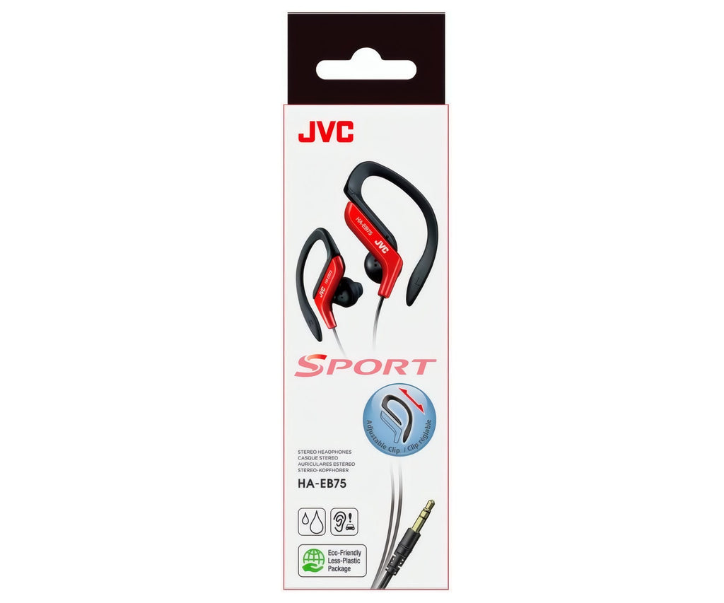 JVC HA-EB75 RED / AURICULARES DEPORTIVOS CON GANCHO DE SUJECIÓN AJUSTABLE - detalle