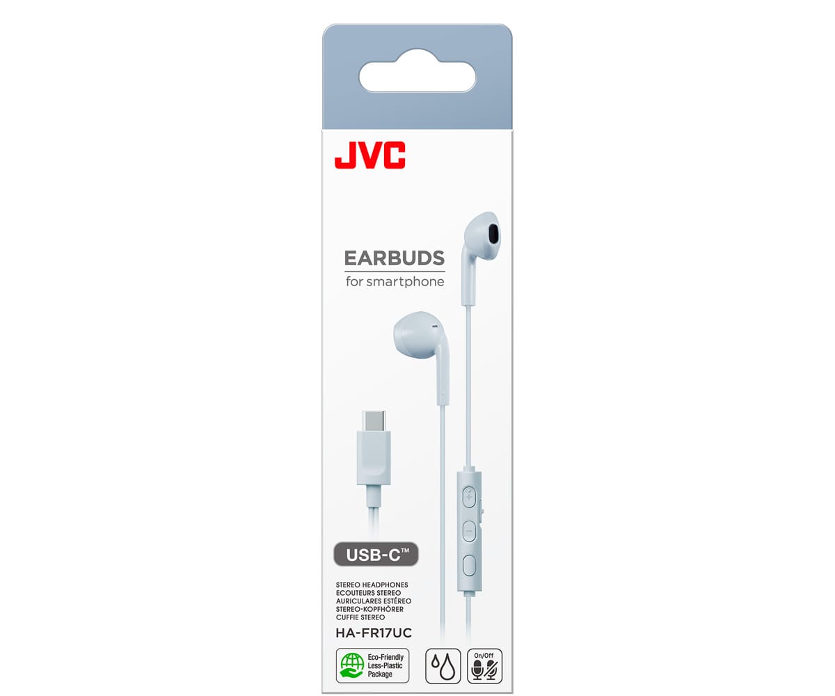 JVC HA-FR17UC BLUE / AURICULARES DE TIPO BOTÓN CON USB-C - detalle