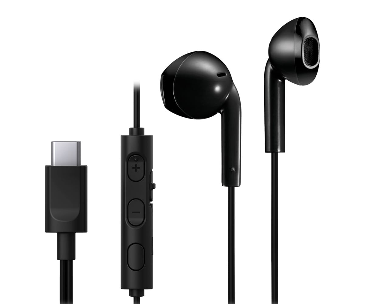 JVC HA-FR17UC BLACK / AURICULARES DE TIPO BOTÓN CON USB-C