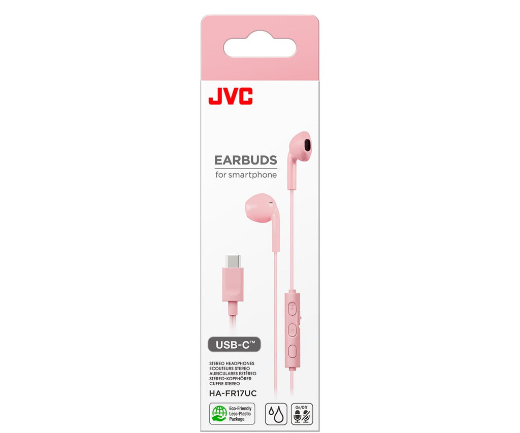 JVC HA-FR17UC PINK / AURICULARES DE TIPO BOTÓN CON USB-C - detalle