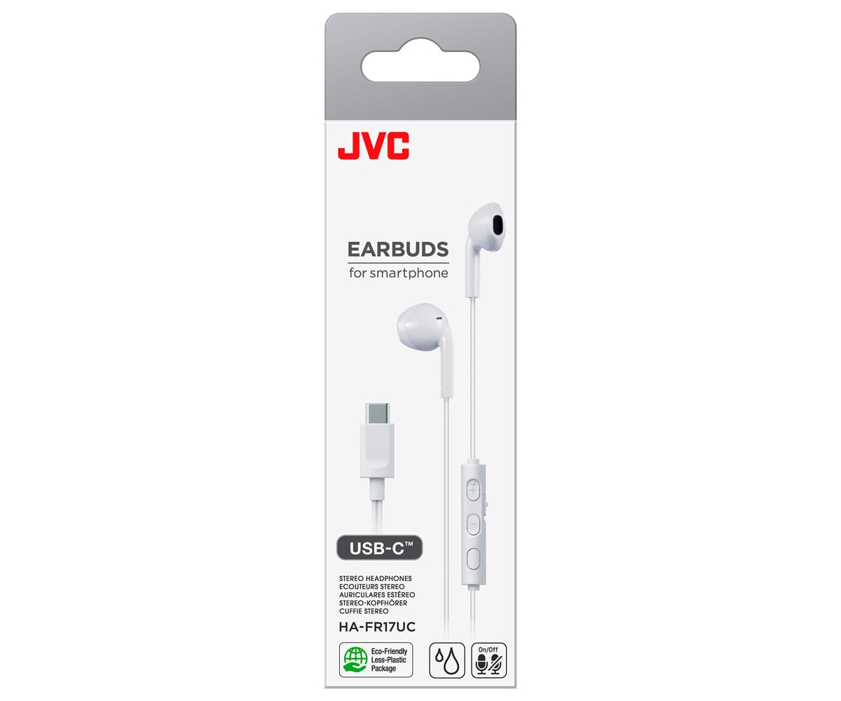 JVC HA-FR17UC WHITE / AURICULARES DE TIPO BOTÓN CON USB-C - detalle