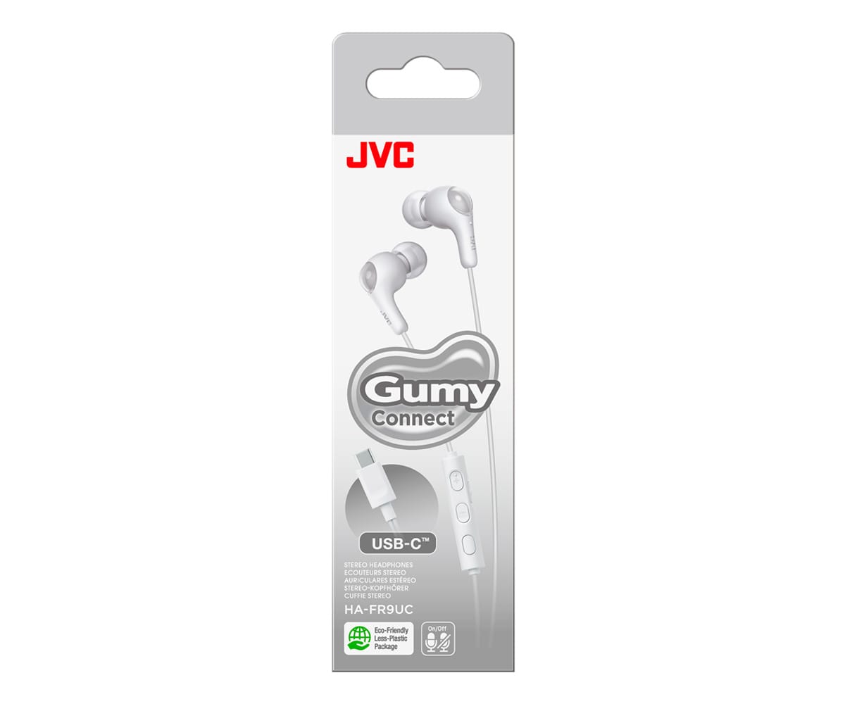 JVC HA-FR9UC GUMY CONNECT WHITE / AURICULARES CON CABLE USB-C™ - detalle