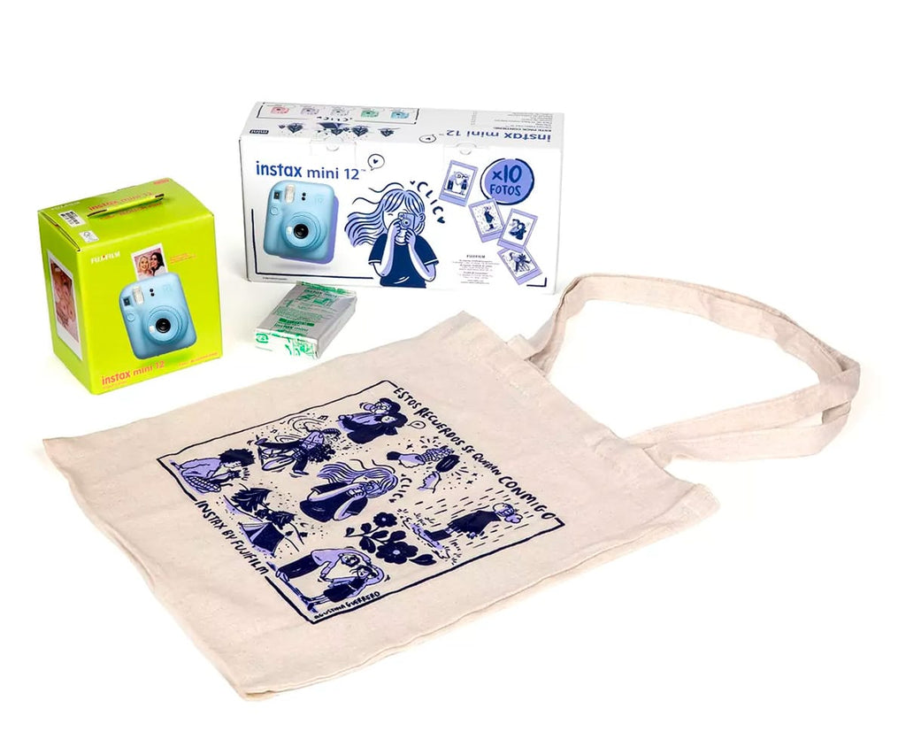 FUJIFILM KIT BLOSSOM INSTAX MINI 12 PASTEL BLUE / CÁMARA INSTANTÁNEA