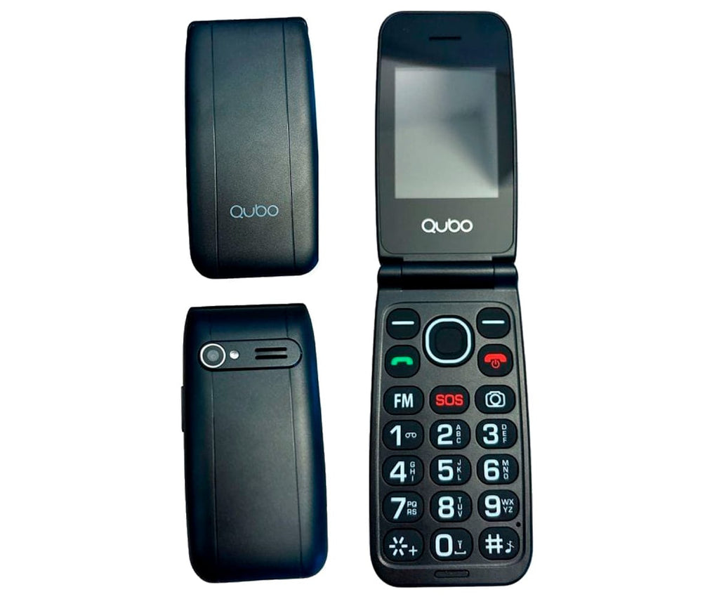 QUBO SENIOR NEONW-BK 4G NEGRO / MÓVIL 2.4" - detalle