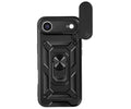 JC TRASERA CON ANILLO DE SOPORTE + PROTECTOR DE CÁMARA NEGRO / APPLE IPHONE AIR