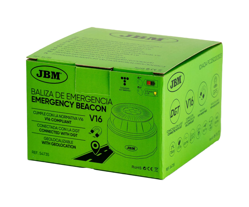 JBM BALIZA V-16 CONECTADA / BALIZA GEOLOCALIZADA CONECTADA DGT / LUZ DE EMERGENCIA V16 - detalle