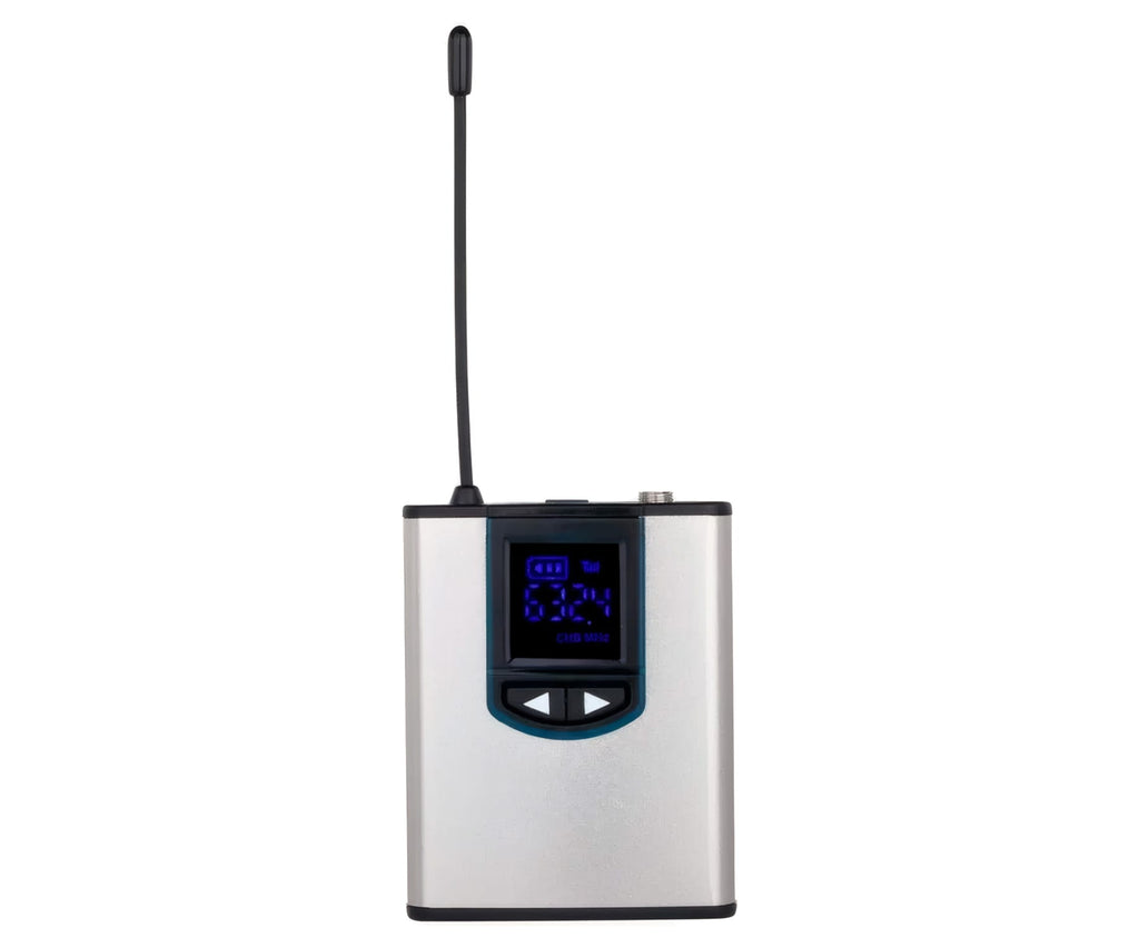 NK IG33008 PLATA Y NEGRO / MICRÓFONO DE SOLAPA INALÁMBRICO CON ADAPTADOR DE CÁMARA - detalle