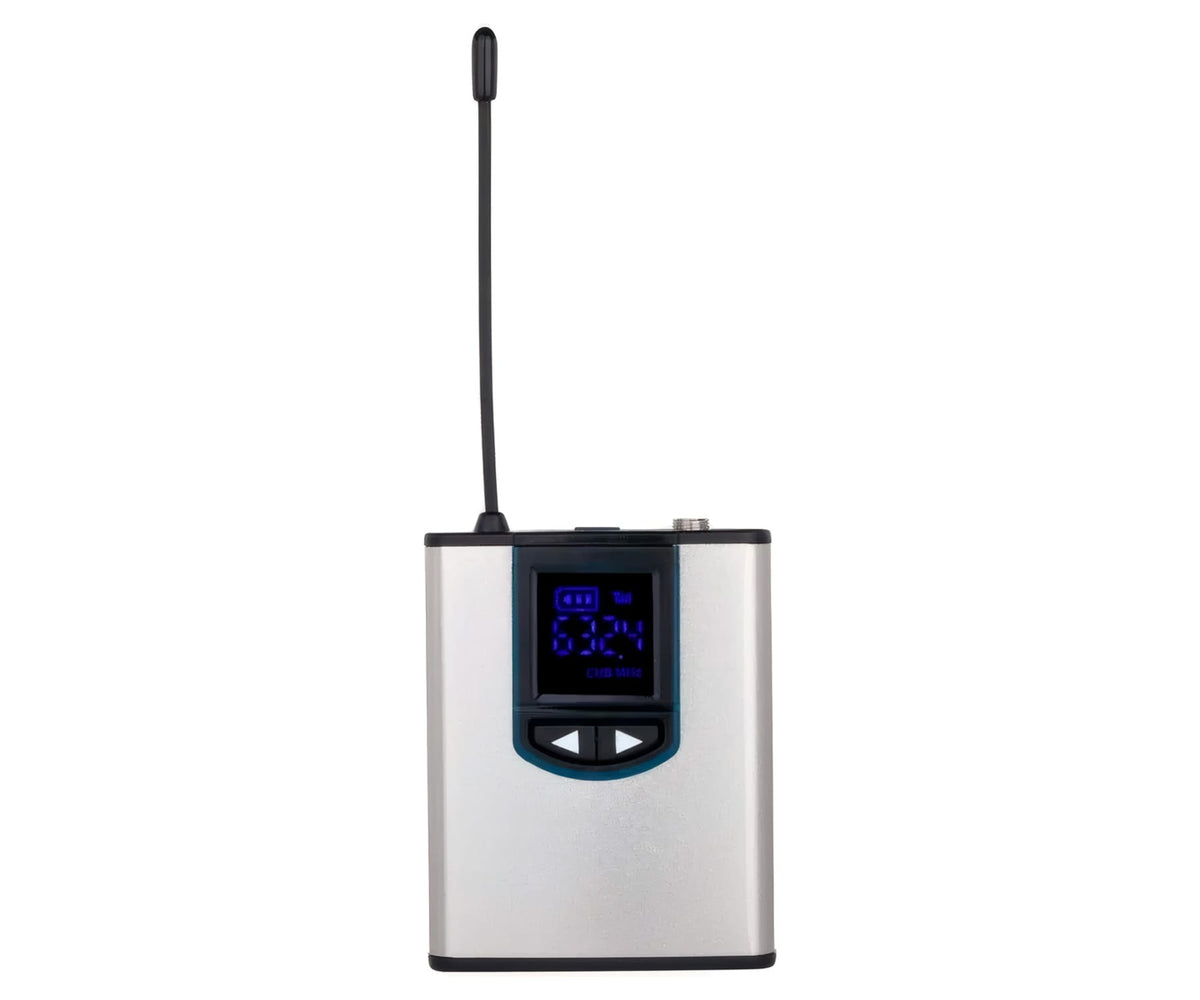NK IG33008 PLATA Y NEGRO / MICRÓFONO DE SOLAPA INALÁMBRICO CON ADAPTADOR DE CÁMARA - detalle