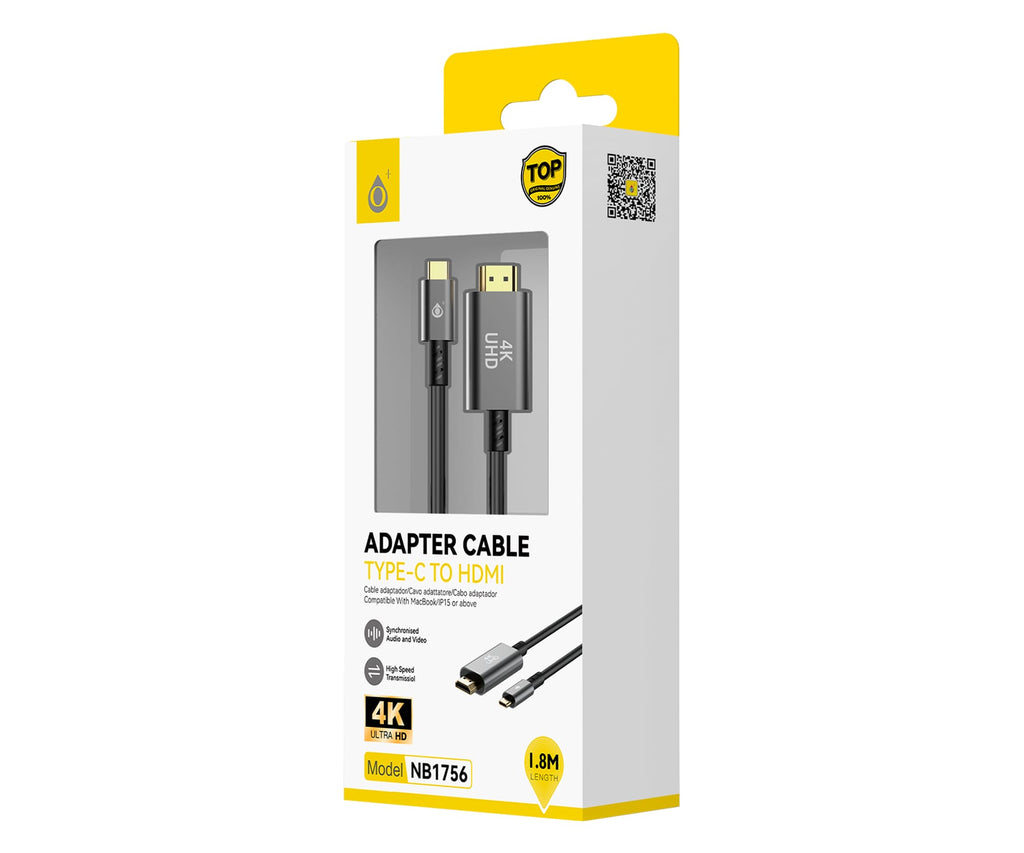 JC NB1756 NEGRO / ADAPTADOR DE USB-C (MACHO) A HDMI - detalle