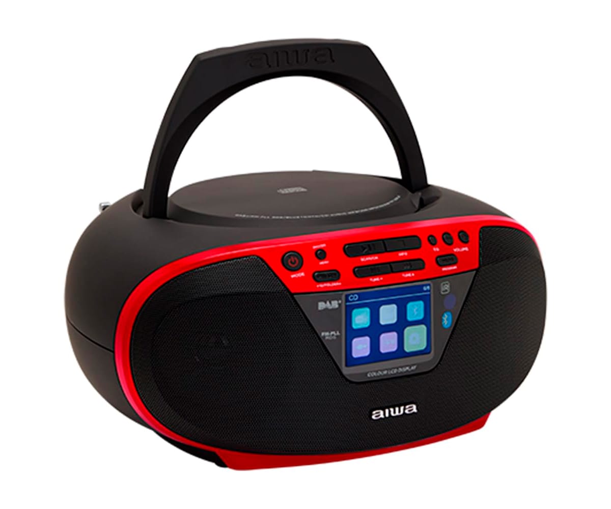 AIWA BBTU-500DAB ROJO / RADIO CD PORTÁTIL - detalle