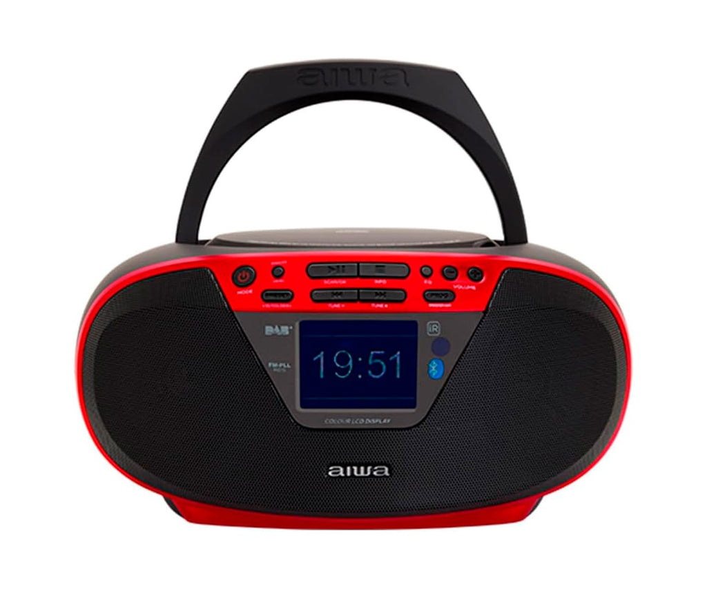 AIWA BBTU-500DAB ROJO / RADIO CD PORTÁTIL - detalle