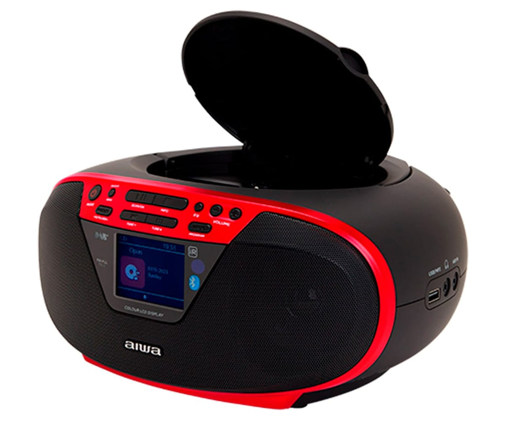 AIWA BBTU-500DAB ROJO / RADIO CD PORTÁTIL - detalle