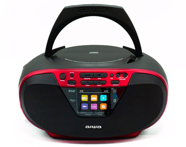 AIWA BBTU-500DAB ROJO / RADIO CD PORTÁTIL