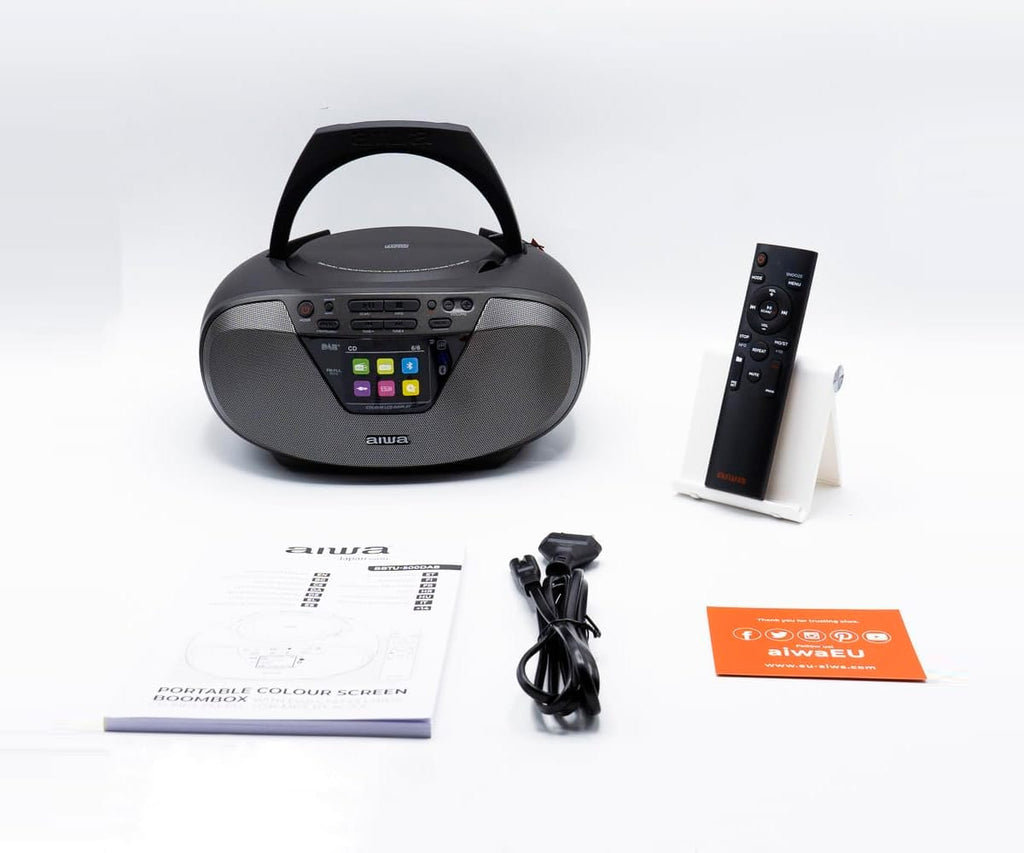 AIWA BBTU-500DAB BLACK / RADIO CD PORTÁTIL - detalle