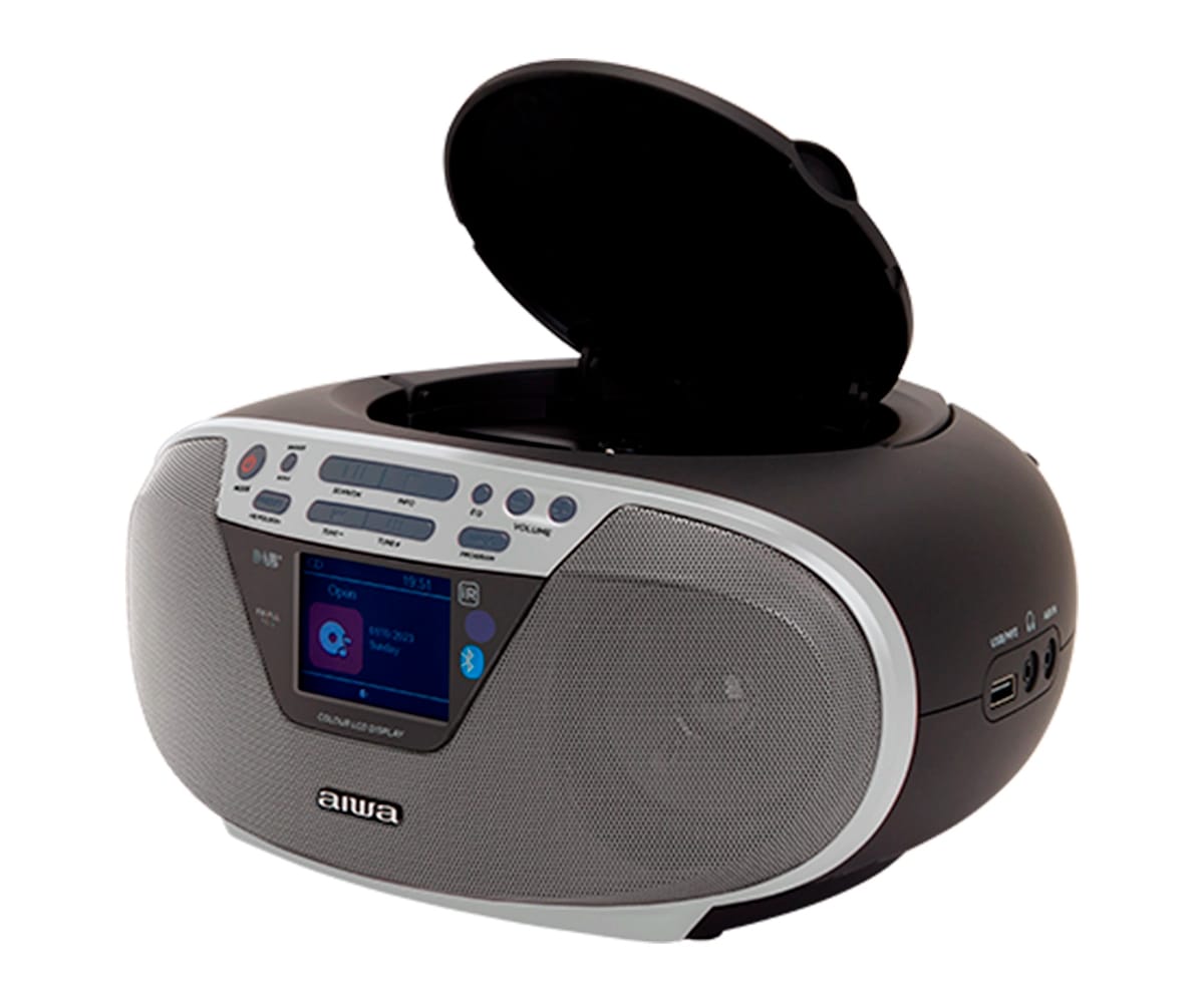AIWA BBTU-500DAB SILVER / RADIO CD PORTÁTIL - detalle