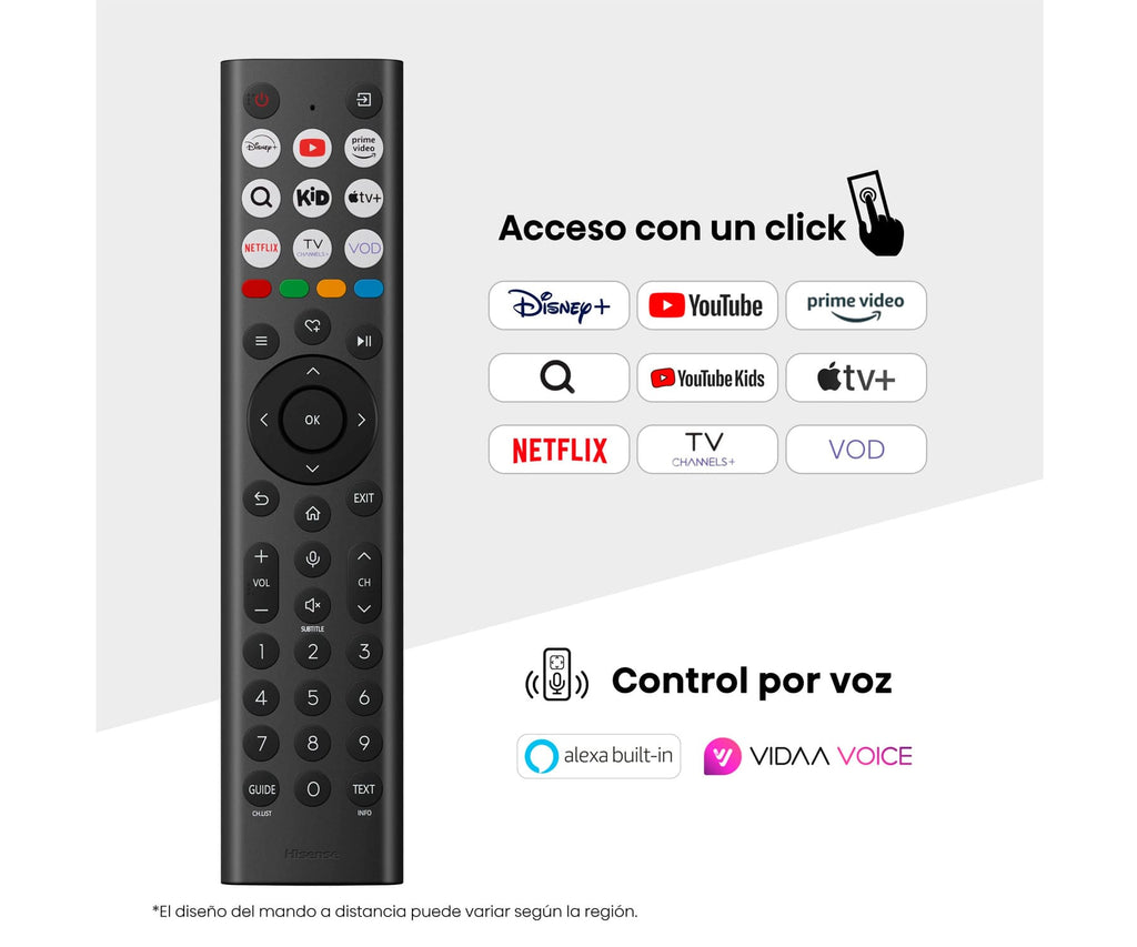 HISENSE 55A7Q / TELEVISOR SMART TV 55'' QLED 4K DOLBY VISION Y ATMOS - detalle